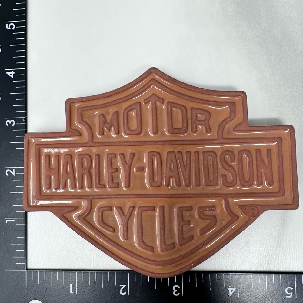 Harley-Davidson Bar & Shield Terra Cotta Coasters Set of 4 - Picture 7 of 7